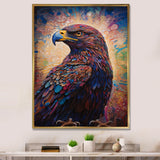 Majestic Eagle Gaze Illustration - Eagle Bedroom Wall Art