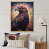 Majestic Eagle Gaze Illustration - Eagle Bedroom Wall Art