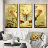 Vintage Illustration Of Elegant Butterfly II - Multi-Panels