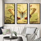 Vintage Illustration Of Elegant Butterfly II - Multi-Panels