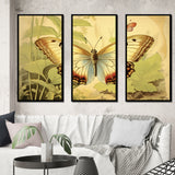 Vintage Illustration Of Elegant Butterfly II - Multi-Panels