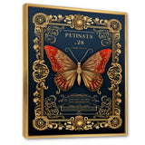 Retro Illustration Of Red Butterfly - Butterfly Wall Decor