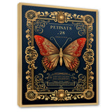 Retro Illustration Of Red Butterfly - Butterfly Wall Decor