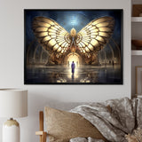 Majestic Butterfly Portal Of Light - Yellow Butterfly Wall Art