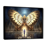 Majestic Butterfly Portal Of Light - Yellow Butterfly Wall Art