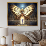 Majestic Butterfly Portal Of Light - Yellow Butterfly Wall Art