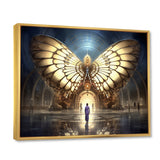 Majestic Butterfly Portal Of Light - Yellow Butterfly Wall Art