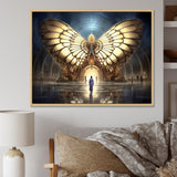 Majestic Butterfly Portal Of Light - Yellow Butterfly Wall Art