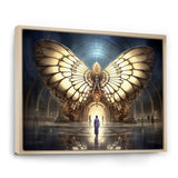 Majestic Butterfly Portal Of Light - Yellow Butterfly Wall Art