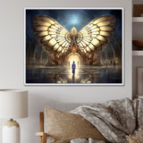 Majestic Butterfly Portal Of Light - Yellow Butterfly Wall Art