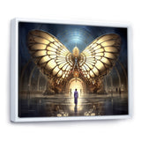 Majestic Butterfly Portal Of Light - Yellow Butterfly Wall Art
