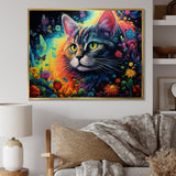 Portrait Of A Beautiful Gracious Cat - Cat Large Canvas Wall Art