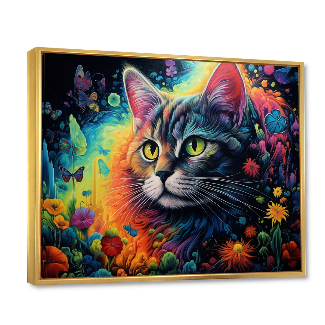 Portrait Of A Beautiful Gracious Cat - Cat Large Canvas Wall Art