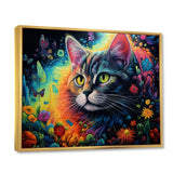 Portrait Of A Beautiful Gracious Cat - Cat Large Canvas Wall Art