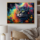 Portrait Of A Beautiful Gracious Cat - Cat Large Canvas Wall Art