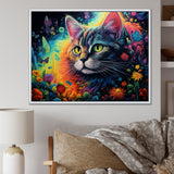 Portrait Of A Beautiful Gracious Cat - Cat Large Canvas Wall Art