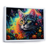 Portrait Of A Beautiful Gracious Cat - Cat Large Canvas Wall Art