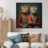 Cats In Retro Fashion - Cat Wall Art Prints
