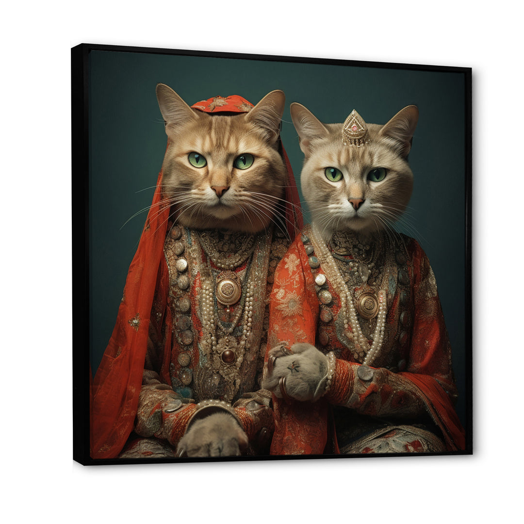 Cats In Retro Fashion - Cat Wall Art Prints