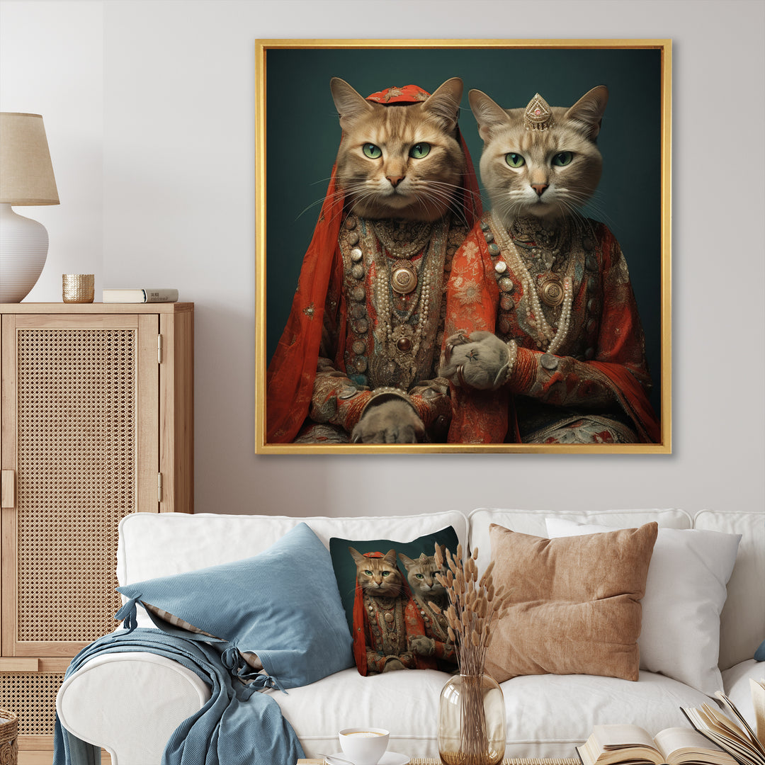 Cats In Retro Fashion - Cat Wall Art Prints