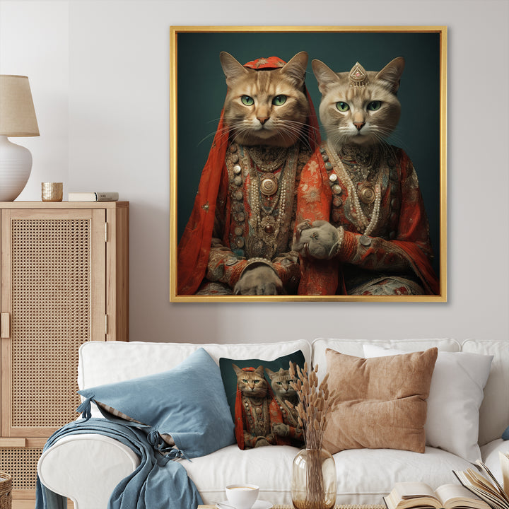 Cats In Retro Fashion - Cat Wall Art Prints