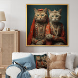 Cats In Retro Fashion - Cat Wall Art Prints