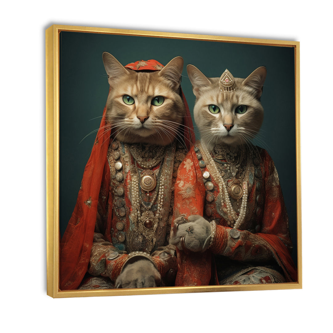Cats In Retro Fashion - Cat Wall Art Prints