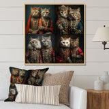 Magical Fern Light Of Morning Dawn - White Cat Wall Art