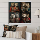 Magical Fern Light Of Morning Dawn - White Cat Wall Art