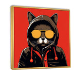 Cool Cat With Sunglasses - Cat Living Room Wall Art