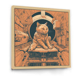 Space Cat Astronaut Retro Illustration - Cat Wall Art Prints