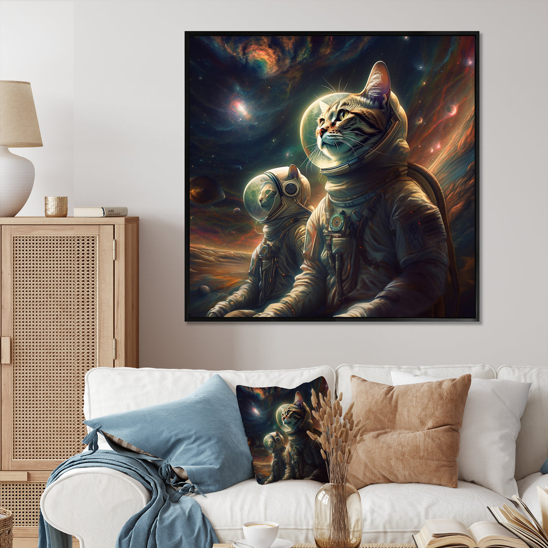 Interstellar Space Cat - Cat Bedroom Wall Art