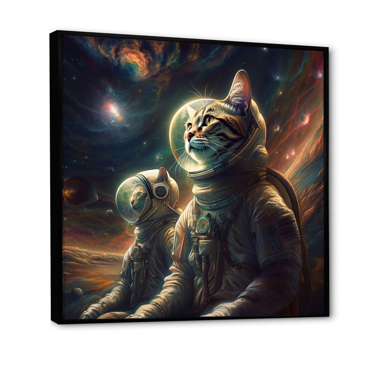 Interstellar Space Cat - Cat Bedroom Wall Art