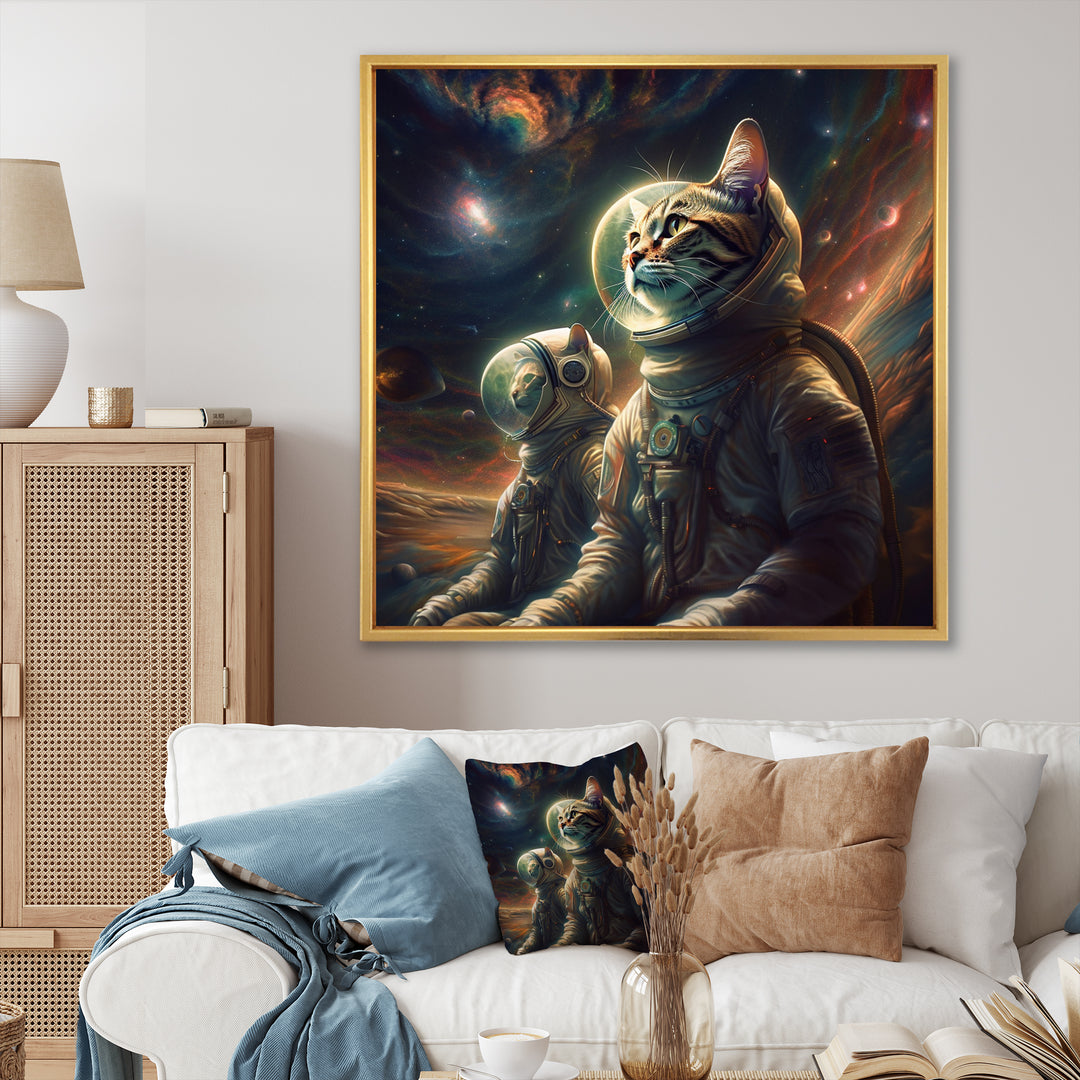 Interstellar Space Cat - Cat Bedroom Wall Art