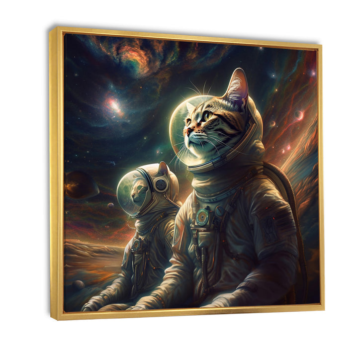 Interstellar Space Cat - Cat Bedroom Wall Art