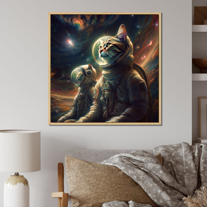 Interstellar Space Cat - Cat Bedroom Wall Art