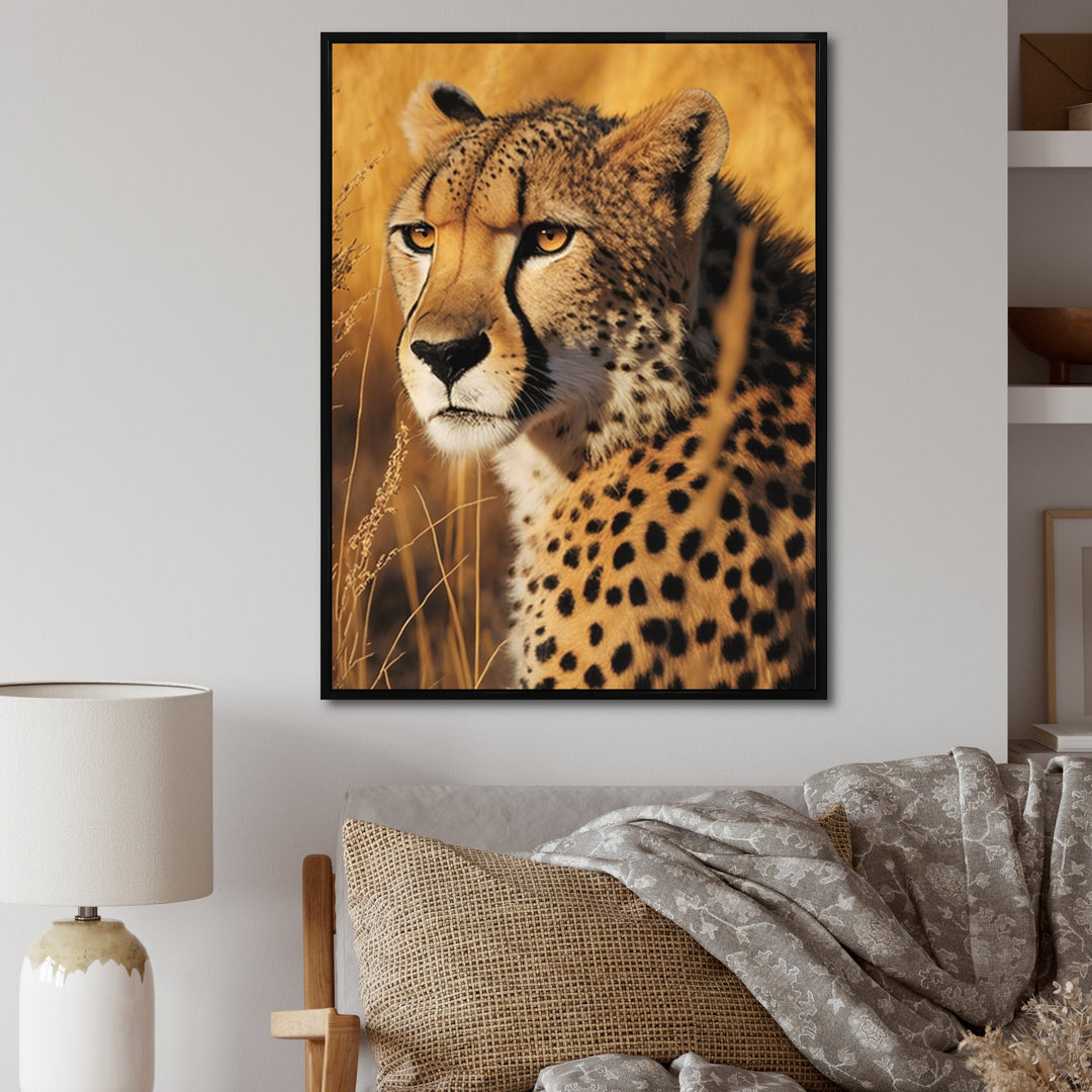 Majestic Cheetah In Savanna Plains - Cheetah Wall Decor