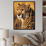 Majestic Cheetah In Savanna Plains - Cheetah Wall Decor