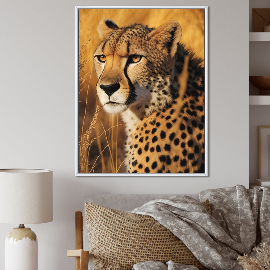 Majestic Cheetah In Savanna Plains - Cheetah Wall Decor