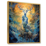 Majestic Deer In Magical Forest - Deer Canvas Wall Art