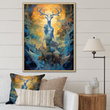 Majestic Deer In Magical Forest - Deer Canvas Wall Art