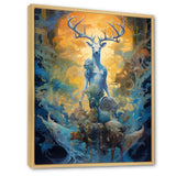 Majestic Deer In Magical Forest - Deer Canvas Wall Art