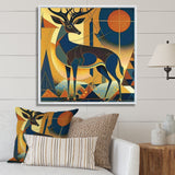 Gracious Deer Retro Geometric - Deer Wall Decor