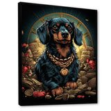 Gangster Dachshund - Dog Daschund Wall Decor
