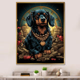 Gangster Dachshund - Dog Daschund Wall Decor