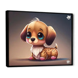 Cute Anime Dachshund - Dog Daschund Wall Art Prints