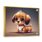 Cute Anime Dachshund - Dog Daschund Wall Art Prints