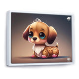 Cute Anime Dachshund - Dog Daschund Wall Art Prints