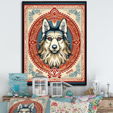 Retro Illustration Of Courteous Dog - Dog Wall Art Prints
