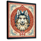 Retro Illustration Of Courteous Dog - Dog Wall Art Prints
